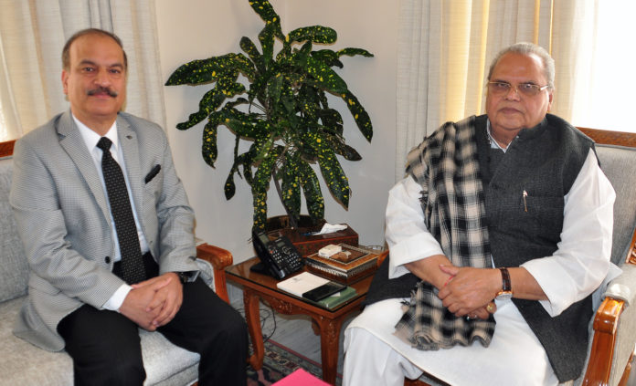 GOVERNOR MEETING PROF. MANOJ K. DHAR, VC JAMMU UNIVERSITY-10