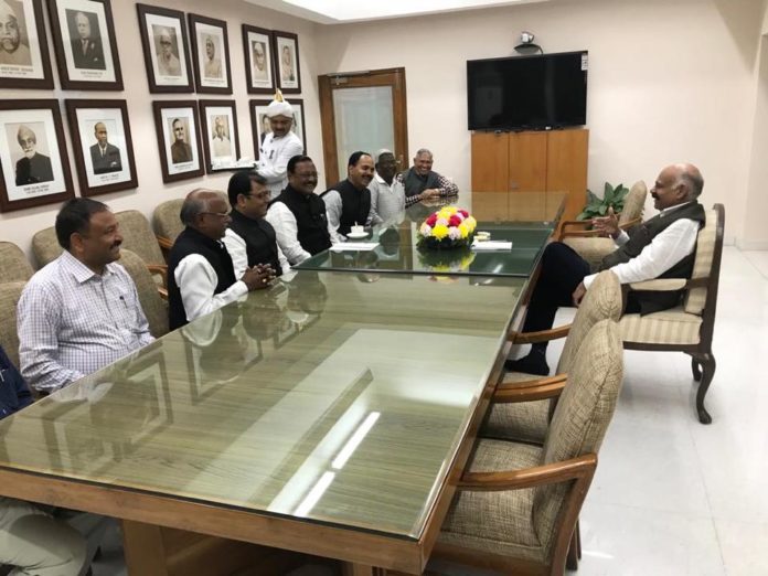 Satya Pal Jain & Davesh Moudgil met Sh V P Singh Badnor, Governor Pb and Administrator UT Chandigarh along with a delegation of Chandigarh Construction Workers Labour Union