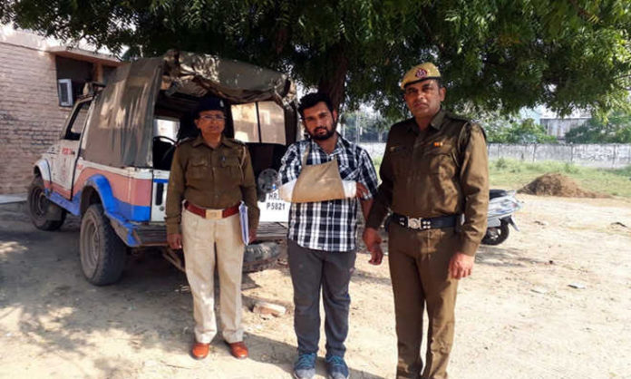 The stabbing accused in police custody