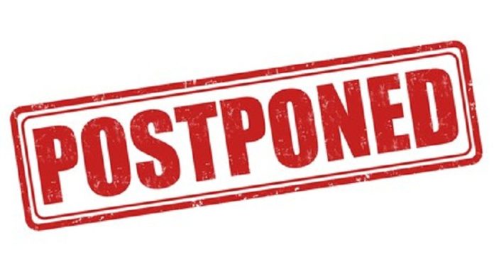 postponed