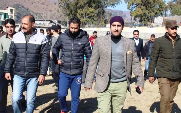 DDC Rajouri inspects work on sports stadium