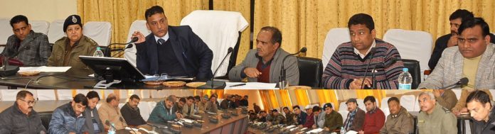 DDC Ramban chairing R.Day meeting