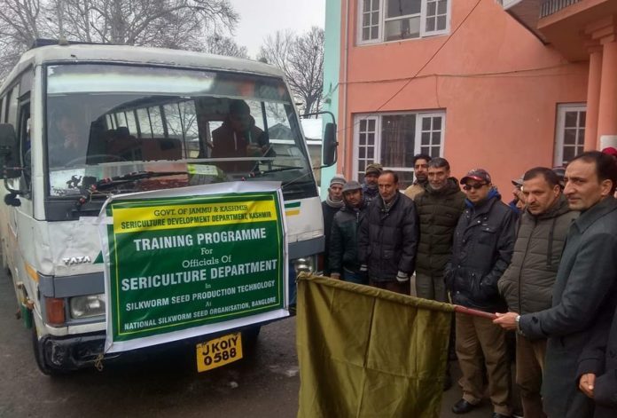 Sericulture officials flagged-off for specialized training-9