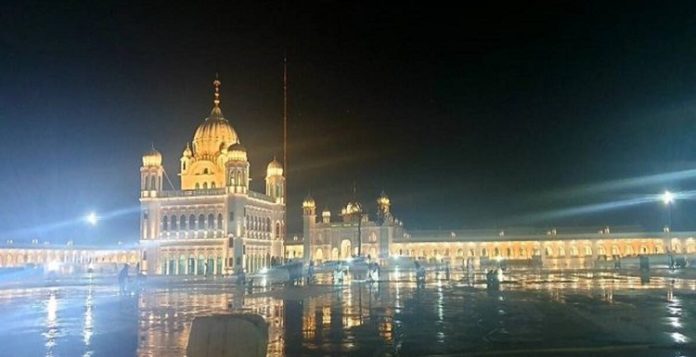 Kartarpur Corridor in night