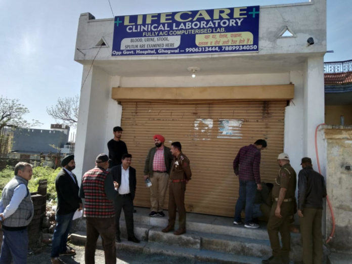 Clinical Laborartory sealed in Ghagwal-13